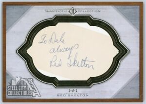 Red Skelton 2017 Topps Transcendent Oversized Cut Signature Autograph 1/1