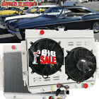 4 ROW RADIATOR+SHROUD FAN For 1963-1968 67 CHEVY IMPALA BELAIR CHEVELLE CAPRICE (For: 1967 Impala)