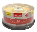 CD-R Blank Media 30 Pack Spindle Maxell Audio Music 32x 80 Minute 700MB Player