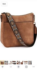 BOSTANTEN Crossbody Bags for Women Trendy Vegan Leather Hobo Purses A01-brown
