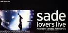 Sade 2002 Lovers Live Original Promo Poster