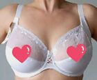 Vtg Vassarette White Ice Embroidery Underwired Support Coverage Full Cup! 40DD