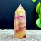49g Natural beautiful Rainbow Fluorite Crystal tower Rough stone specimens