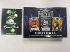 2024 Leaf METAL FOOTBALL Factory Sealed Hobby BOX 5 Auto Cards Box + BONUS PACK