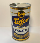 TIGER GOLD MEDAL BEER flat top can MALAYAN BREWERIES LTD  SINGAPORE very CLEAN