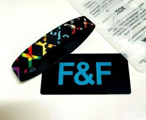 ZOX **FRIEND & FAMILY** Silver Single Medium Wristband w/Card  NIP F&F 2021
