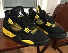 Air Jordan 4 Thunder Black And Yellow Size 8 Men’s No Box But In Great Shape