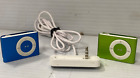 Lot 2 ~ A1204 iPod Shuffle 2nd Gen 1GB Clip Music Player Bundle w/ 1 Charger