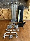 TOTAL GYM FIT RIBBED SQUAT STAND AB CRUNCH WING BARS WORKOUT CARDS