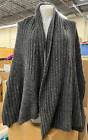 One Size Acne Studios Mohair/Wool/Nylon Blend Gray Oversized Shawl - BLl