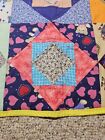 Handmade Patchwork quilt Lap quilt, baby blanket Changing Pad  24.5x24.5 in
