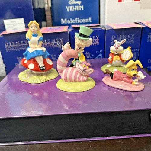 Alice in Wonderland Disney Royal Doulton Set of 5 Figurines MIB COAS L/E WDCC