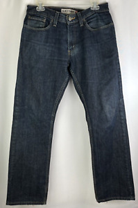 Levi's 514 Jeans Mens 32x30 Straight Red Tab Dark Wash Denim Blue