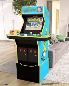 ARCADE1UP The Simpsons Live Arcade Cabinet with Riser & Lit Marquee 4 Player