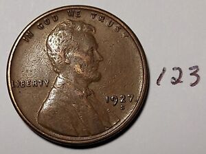 1927-S Lincoln Wheat Cent    #123