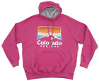 Colorado Springs Hoodie Adult 2XL Pink Gray Soft Blue Kay Pullover Pockets