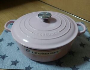 Le Creuset Cocotte Ronde 24cm Chiffon Pink Cooking Tool 4.2L New