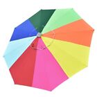 9Ft UV50+ Universal Replacement Umbrella Canopy Patio Beach Parasol Top Cover