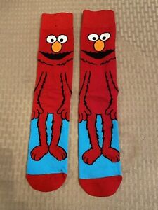 Elmo Sesame Street Crew Socks 6.5-12 Unisex Adult New Brand New