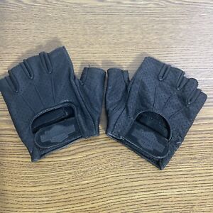 Harley Davidson Leather Motorcycle Fingerless Gloves Women’s Size Medium Used