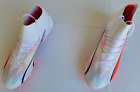 Mens Size 11.5 White Fire Orchid Puma Ultra Pro FG/AG Soccer Cleats 107422-01