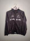 Vintage Kappa Italia Soccer Track Jacket Medium Black Full Zip Hood A14