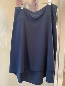 Ann Taylor navy blue skirt, size 14, A-line women's skirt