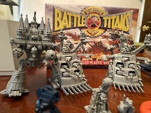 Vintage Unpainted Adeptus titanicus warlord battle titans, Partial And Mixed Set