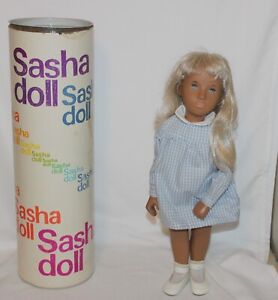 New ListingVTG Sasha Serie Doll w/Tube/Box Blonde Hair Blue Eyes 16