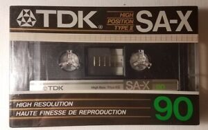 TDK SA-X 90 Type 2 High Position Made In Japan 1985 New Sealed in package