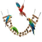 Bird Parrot Ladder Bridge Toy Bird Swing Toy Natural Pepper Wood Hanging Pet