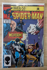Web of Spider-Man #29 Wolverine Black Suit Marvel Comic 1987