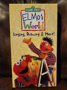 Elmo's World - Singing, Drawing & More (VHS, 2000) Sesame Street Ernie