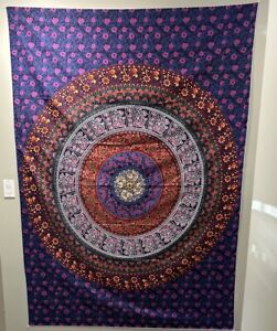 Indian Mandala Cotton Wall Hanging Room Decor Bedspread Hippie Bohemian Tapestry
