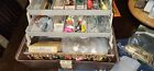 Vintage Plano 4630  Tackle Box Full With Trout & Salmon Lures Baits Hooks Rigs