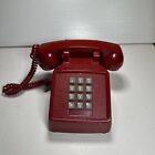 Vintage Red 1980's ITT Push Button Desk Telephone / Phone