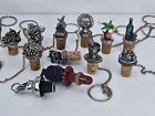 New ListingWine Bottle Stoppers Lot Of 12 Pewter, Plastic And Metal New And Used