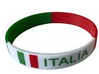 2PCS. ITALY BRACELETS  FLAG SILICONE  BRACELE ITALIAN WRISTBAND MINI BANNER