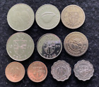 Ghana 5 Coins Set 2 1/2, 5, 10 Pesewa & 20, 50 Cedis World Coins