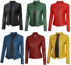 Women's Soft Real Leather Jacket Slim Fit Biker Jacket USA