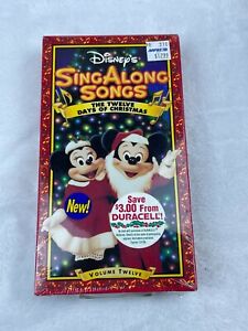 Disneys Sing Along Songs The Twelve Days of Christmas VHS 1997 NEW SEALED
