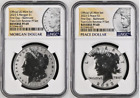 2023 S Reverse Pf Morgan & Peace Silver Dollar $1 NGC PF69 First Day Baltimore