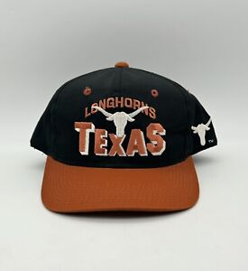Texas LongHorns NCAA Youngan Vtg 90s University SnapBack Sports Hat Cap NWOT