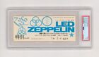 1972 LED ZEPPELIN Osaka Japan concert ticket stub PSA 7 NM - RARE highest graded
