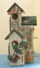 Vintage Wooden Bird House - 9 inches Tall
