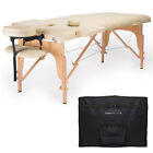 OPEN BOX - Cream Portable Massage Table with Carrying Case
