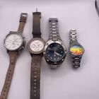 Mixed lot of  Fossil Watches Untested!  Sold As Is.  Needs Battery’s (B6)