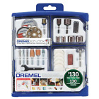 Rotary Tool Accessory Kit with Reusable Carrying Case Clear Lid.(130-Piece)