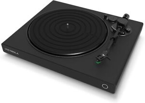 Victrola Hi-Res Black Onyx Vinyl Record Player Turntable, AT-VM95E Cartridge