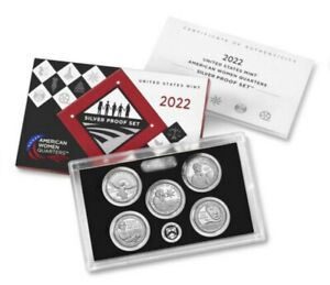 2022 s us mint 5 coin american women quarters silver proof set 22ws
